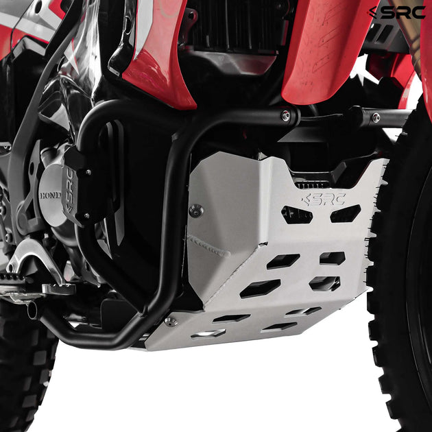 Protective Aluminum Skid Plate lower engine sump guard - SUZUKI V-STROM 650  – SRC MOTO